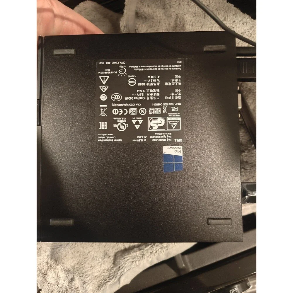 Mini PC Dell OptiPlex 3020 Micro i3 8GB RAM - HDD, No AC Adapter, Win 10